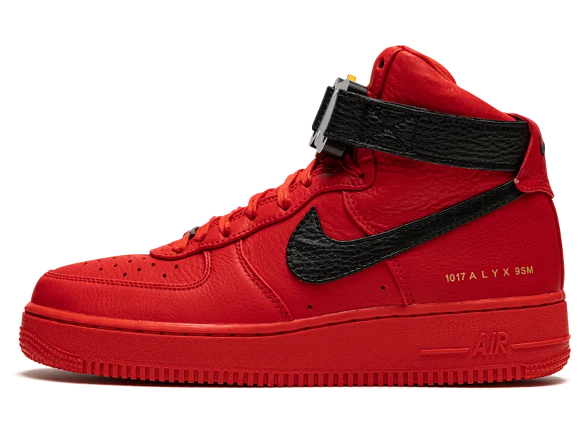Nike x Alyx Air Force 1 University Red Black (CQ4018-601)