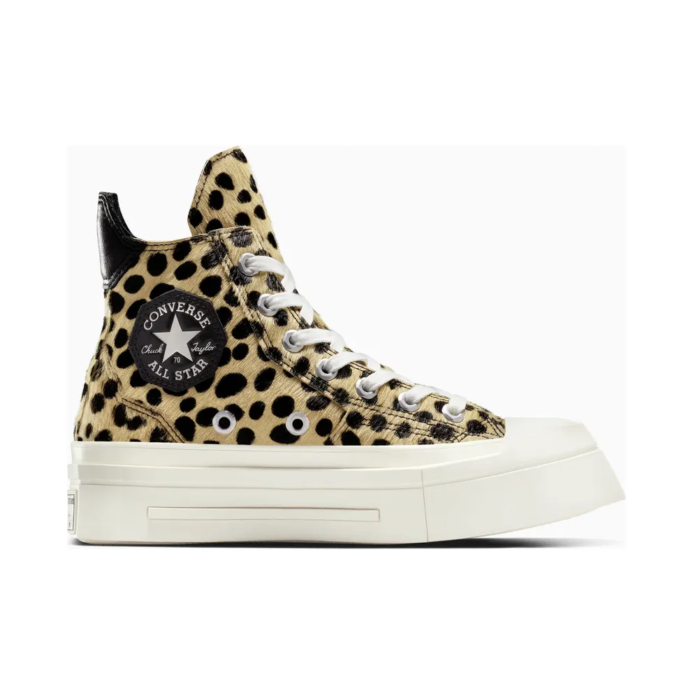 Converse Chuck 70 De Luxe Squared Pony Hair Black Black/Egret/Black (A12814C)