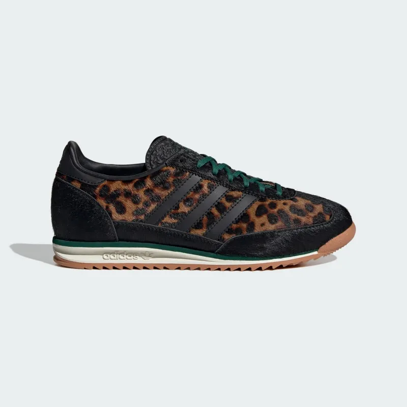 Adidas SL 72 OG Core Black / Off White / Collegiate Green “Leopard” (JI0187)