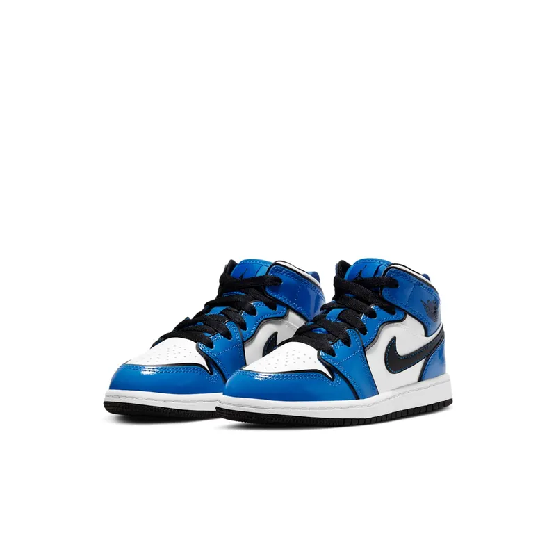 Jordan 1 Mid Signal Blue (PS) (BQ6932-402)