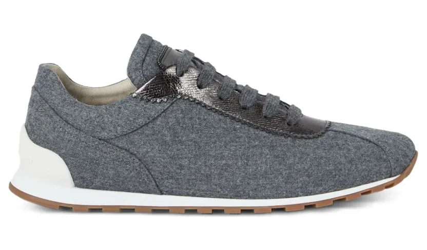 Brunello Cucinelli Wollen leren “Grey” (MZ26G3031C003)