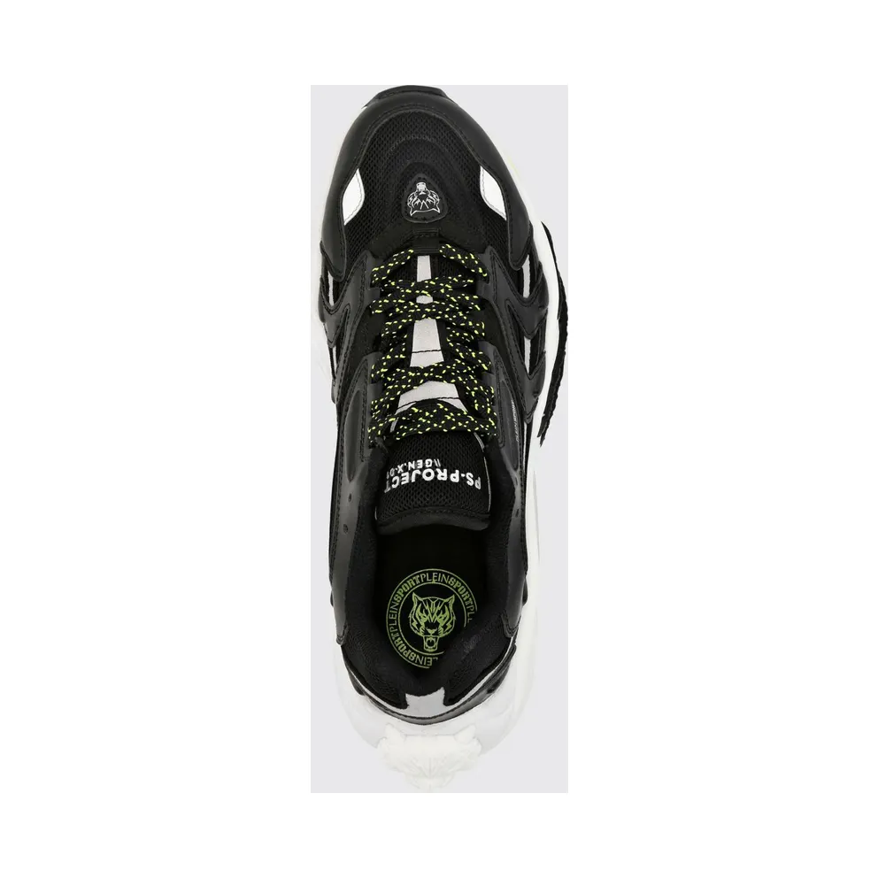 Plein Sport PS. Project Gen. X-01 in Leather and Mesh with Bicolor Design White 1 (FABSUSC0328PTE003N0201)