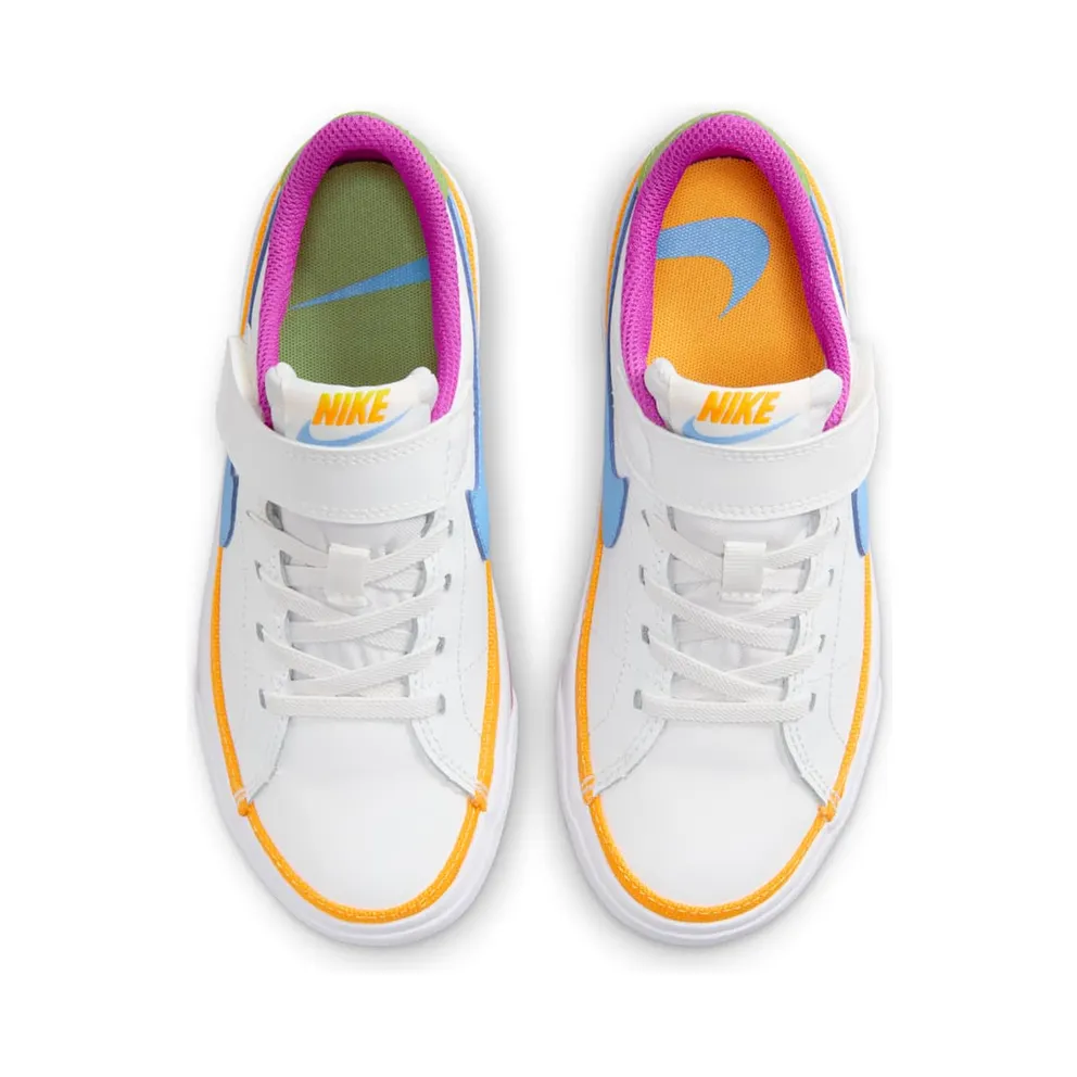Nike Court Legacy Lift PS “White Multi-Color” (DA5381-123)