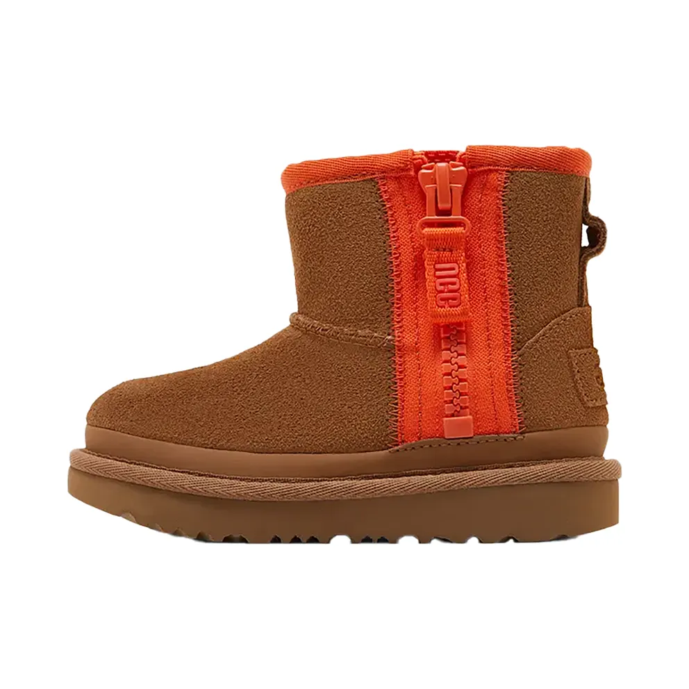 Ugg Mini Zipper Tape Logo Boot TD “Chestnut” (1143699T-CHE)