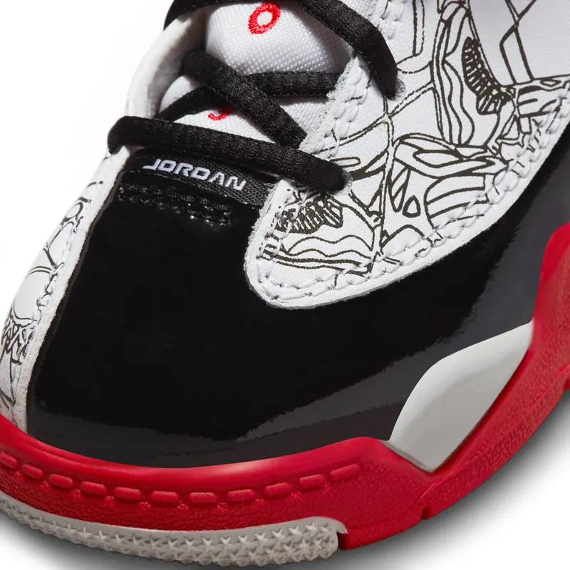 Jordan Dub Zero White Black Neutral Grey True Red (DV1358-160)