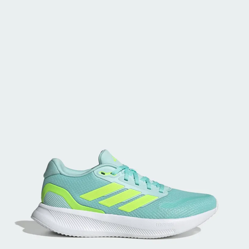 adidas Runfalcon 5 Semi Flash Aqua Lucid Lemon Core Black (JR3088)