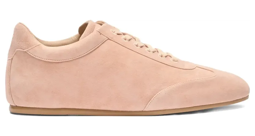 Stuart Weitzman Cruz Sneakers aus Wildleder – Nude (SL509SUE)