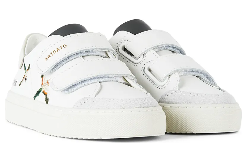 Axel Arigato Kids White Clean 90 Triple Bee Birds Straps Sneakers (19195) (4)