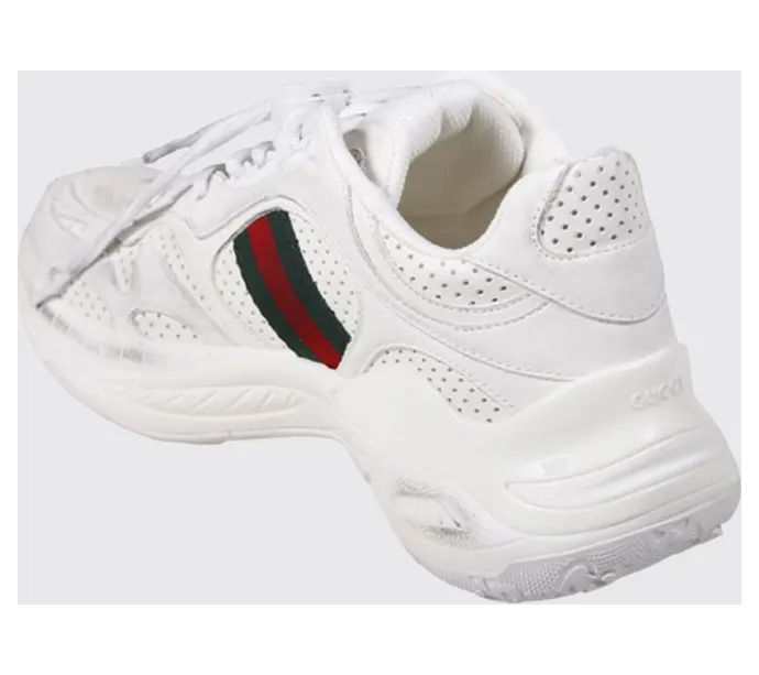 Gucci 2.0 Perforated Leather Sneakers White (854041AAF0H9246) (2)