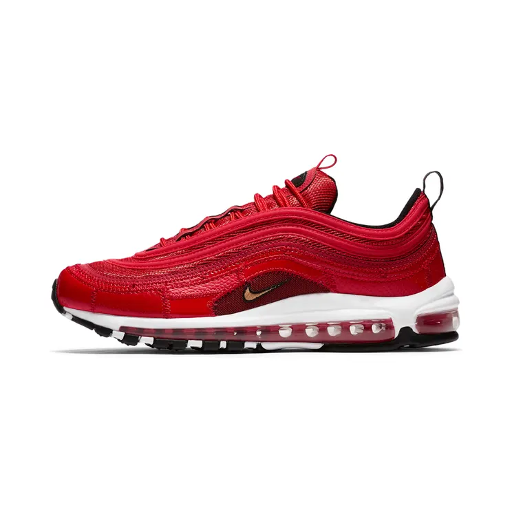 Nike Air Max 97 CR7 Portugal Ronaldo Patchwork “University Red / Fir / White / Metallic Gold” (AQ0655-600)