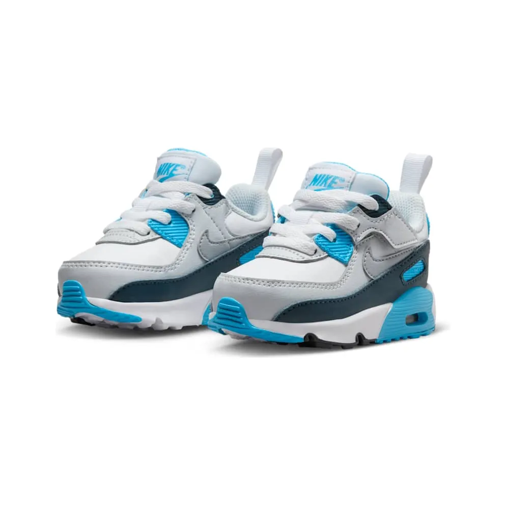 Nike Air Max 90 EasyOn “White Baltic Blue Armory Navy Wolf Grey” (HF6359-100)
