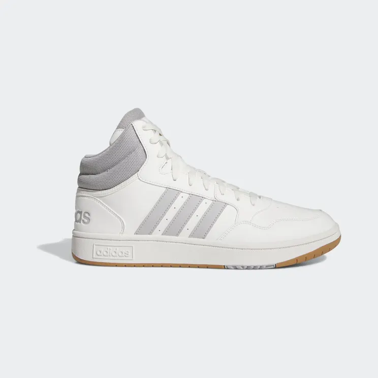 adidas Hoops 3.0 Mid Lifestyle Basketball Classic Vintage Core White / Grey Two / Gum (IG5568)
