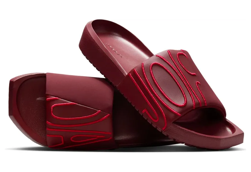 Jordan NOLA Slide Dark Team Red Hibiscus (CZ8027-603)
