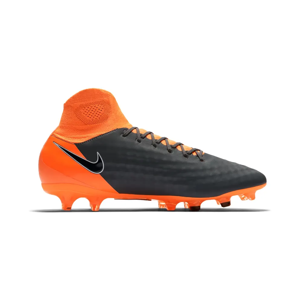 Nike Magista Obra II Pro DF FG Dark Grey Total Orange Dark Grey/Total Orange-White (AH7308-080)