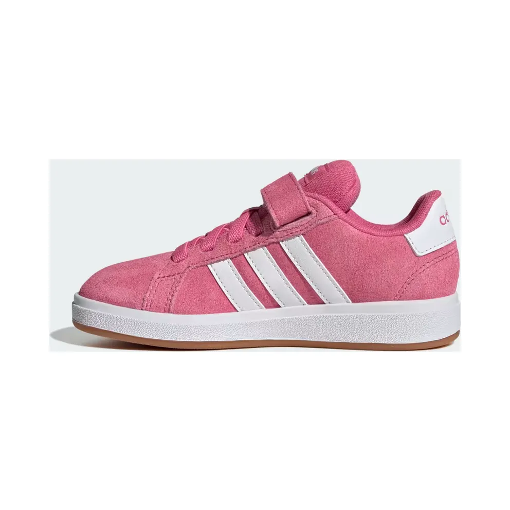 adidas Grand Court 00s Shoes Kids “Pink Fusion / Cloud White / Gum” (JP9350)