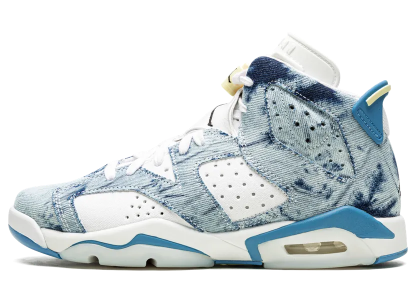 Air Jordan 6 (GS) Wash Denim – “Blue / White / Denim” (DM9045-100)