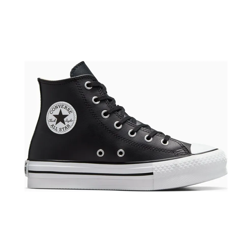 Converse Chuck Taylor All Star Lift Platform Leather Black/natural Ivory/White