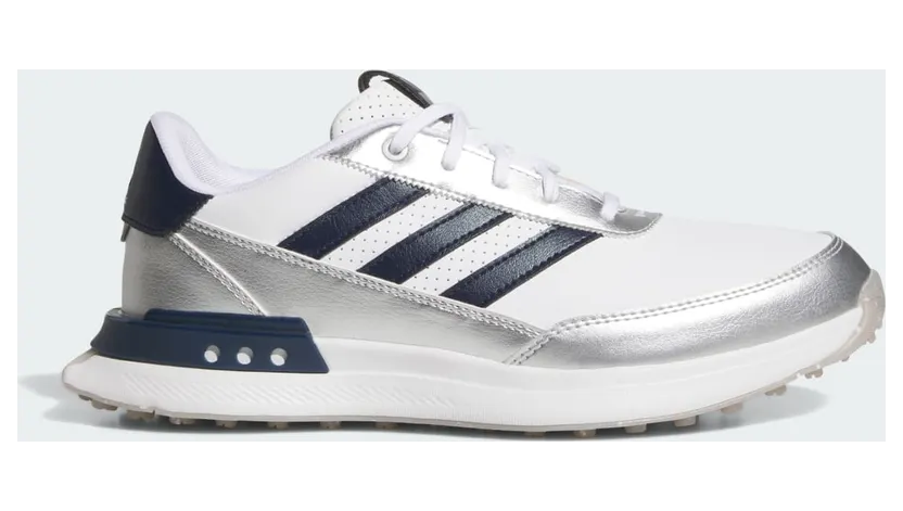 adidas S2G 25 Leather Spikeless Golf Cloud White Night Indigo Grey Two (JR6952)