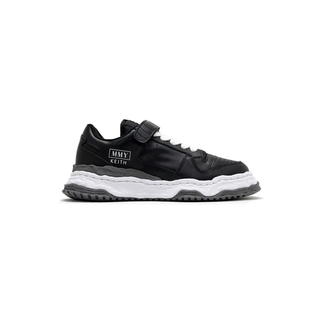 Maison Mihara Yasuhiro Keith OG Sole Leather Low Black White (A15FW738-BLK)