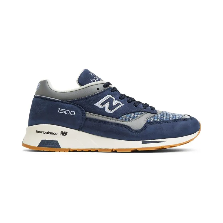 New Balance Navy & Grey Tweed Made In UK 1500 Sneakers (M1500HT)