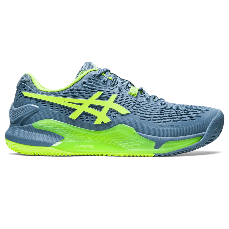 Asics GEL-RESOLUTION 9 CLAY Steel Blue/Hazard Green (1041A375.400)