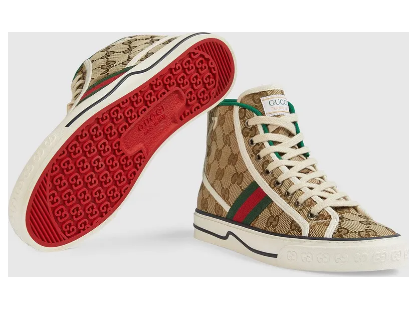 Gucci Tennis 1977 High Top GG (W) (627838 HVK70 9765) (6)