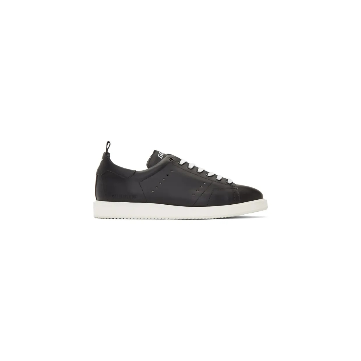 Golden Goose Black and White Starter Sneakers (GCOMS631.A4)