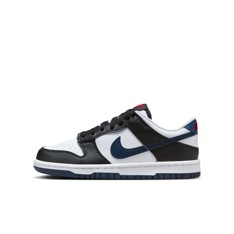 Nike Dunk Low “Black / White / University Red / Midnight Navy” (HJ9202-001)