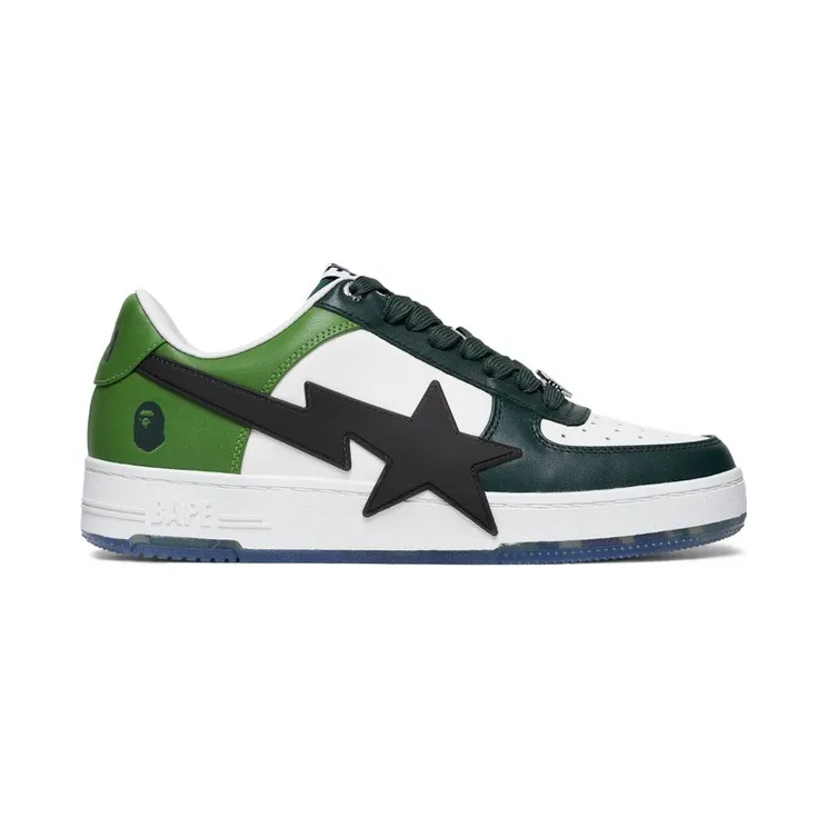A Bathing Ape Bape Sta OS White Green (0ZXSHM191309NGRX)