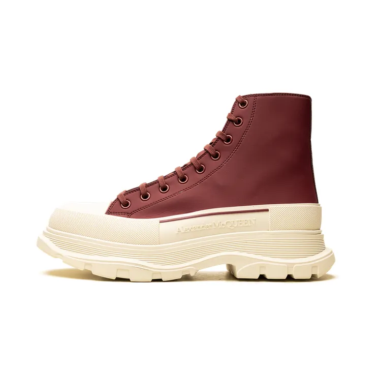 Alexander Mcqueen Oversized “White / Burgundy” (682417-6124)