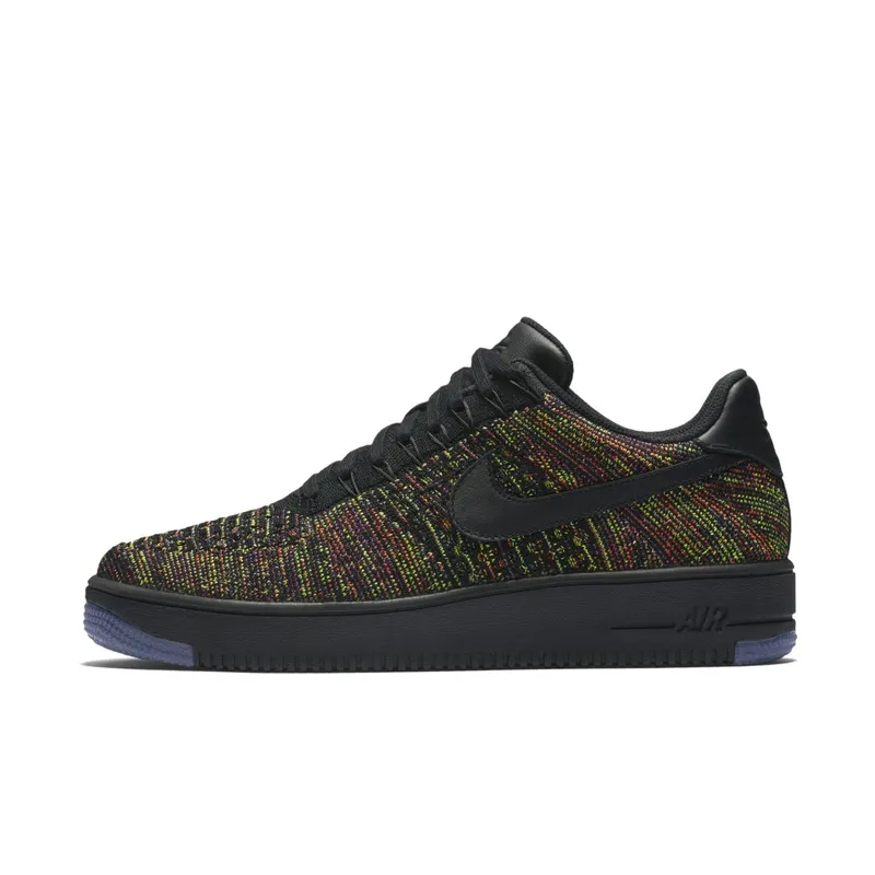 Nike Air Force 1 Low Flyknit Black Multi-Color Black/Multi-Color (817419-001)