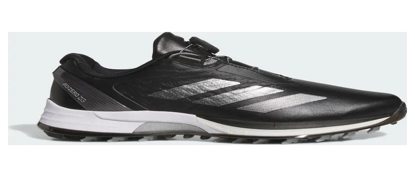adidas Adizero ZG Lo BOA Spikeless Golf Black Silver Metallic (JS1768)