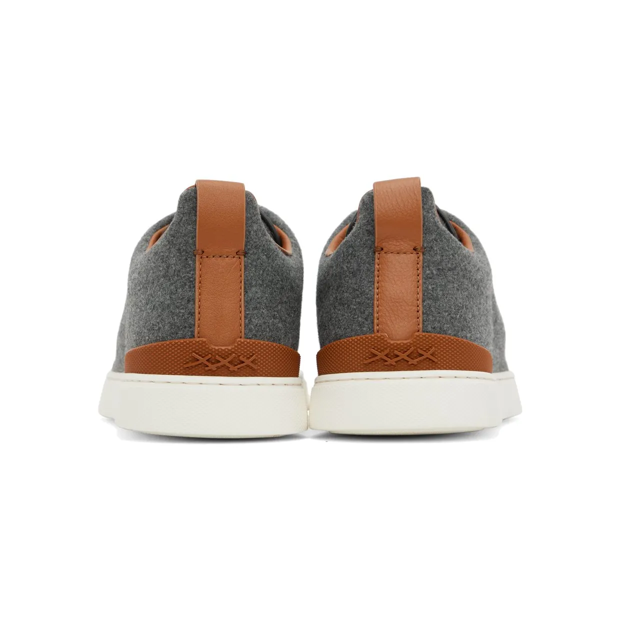 ZEGNA Gray & Brown Triple Stitch SGI (LHUTE-S5005Z) (2)