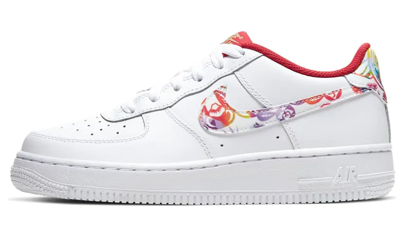 Nike Air Force 1 BG “White / Metallic Gold / Multi-Colour” (CU2980-191)