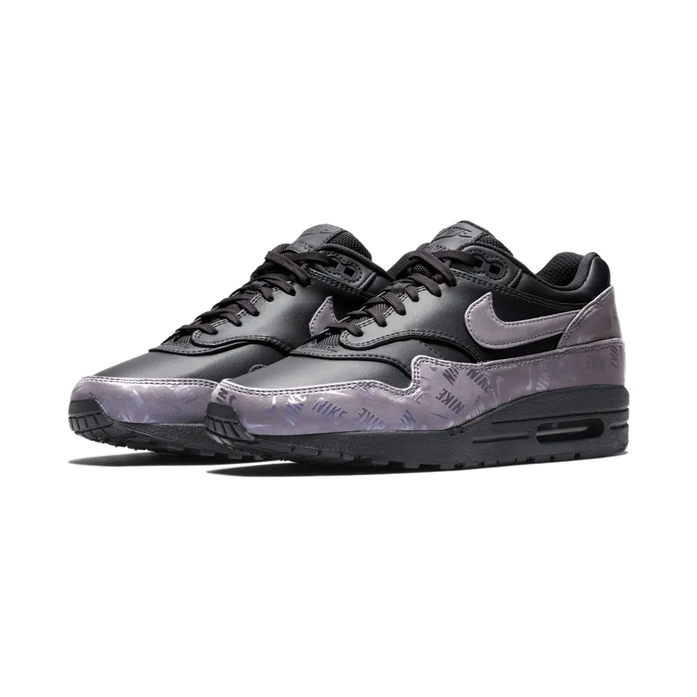 Nike Air Max 1 Lux Oil Grey Logo Prints (W) (917691-001)