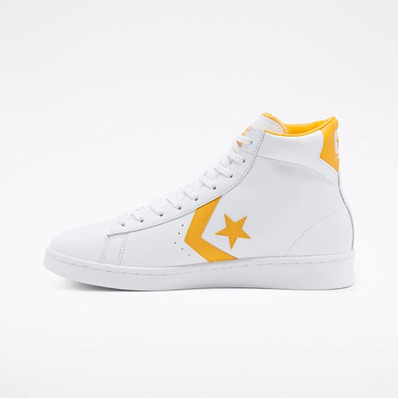 Converse  Pro Leather Hi White Amarillo White/Amarillo-White (166812C)