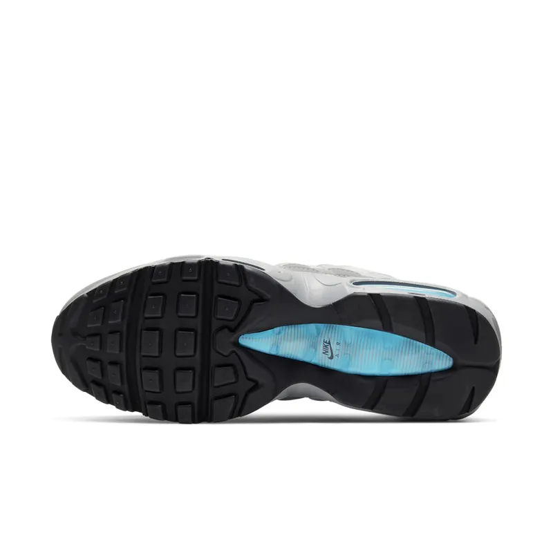 Nike Air Max 95 Retro Logo Grey Aqua Grey/Aqua-Black (CV1635-001)