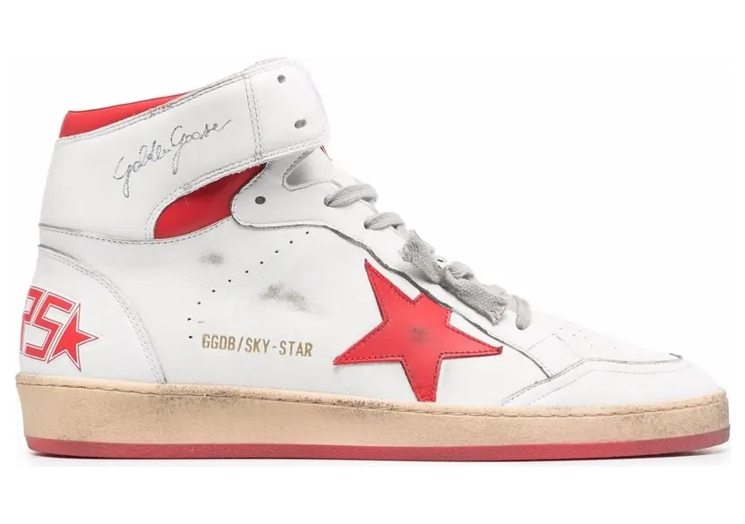 Golden Goose Sky-Star High-Top-Sneakers – Weiß (GWF00230F002190)