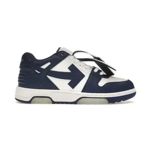 OFF-WHITE Out Of Office OOO Low Tops White Royal Blue (OMIA189C99LEA0070142)