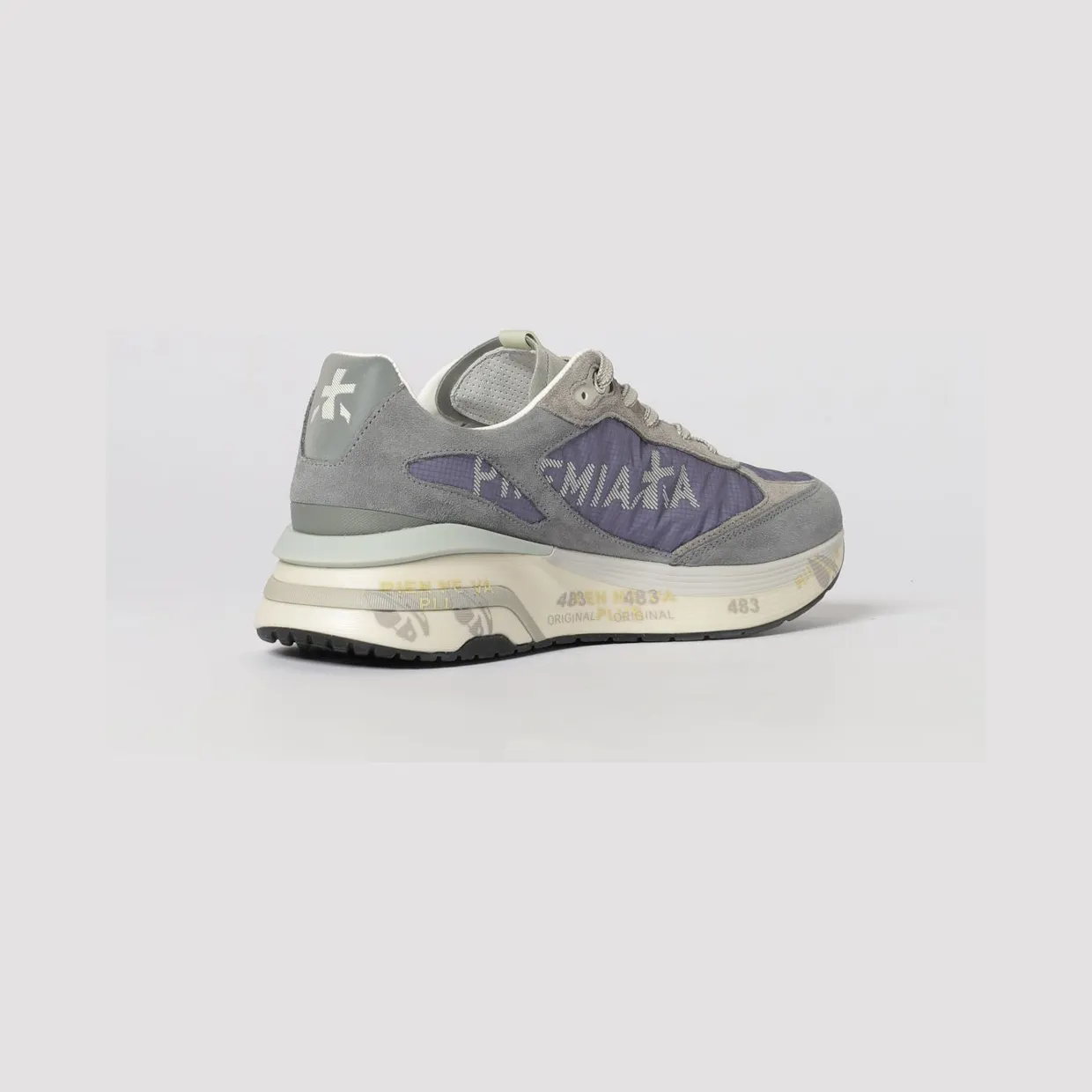 Premiata Moerun Suede Sneakers Grey (MOERUN8077) (2)