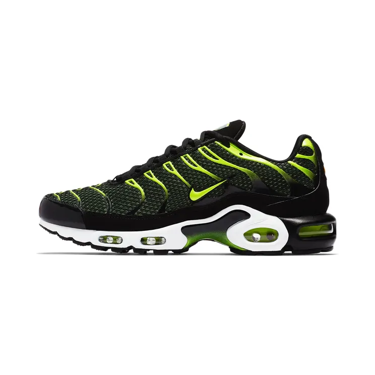 Nike Air Max Plus “Black / Dark Grey / White / Volt” (852630-036)