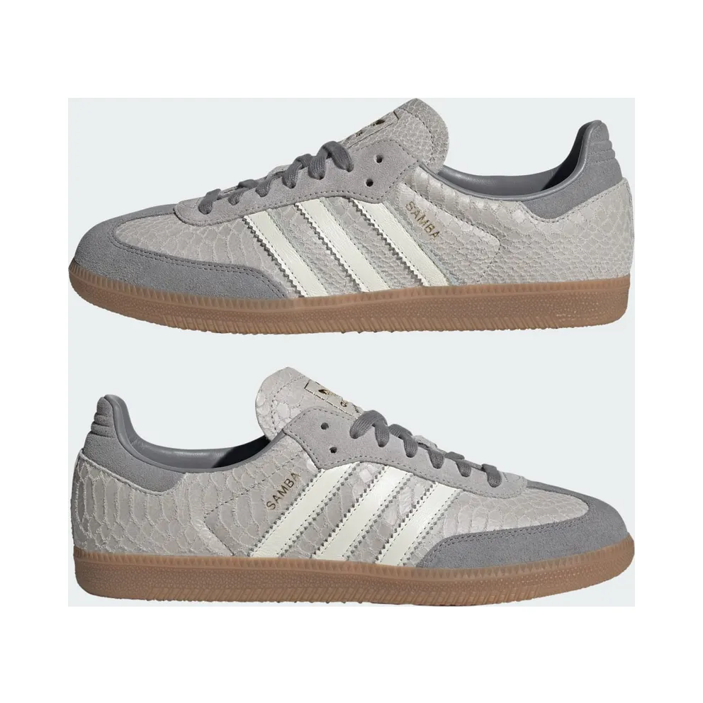 Adidas SAMBA OG Grey Two / Off White / Gum “Snake” (KK3274)