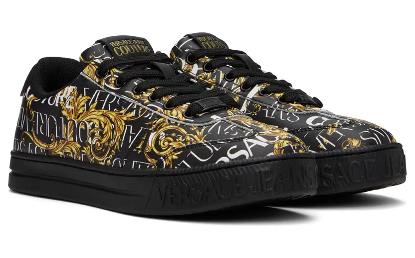 Versace Jeans Couture Black Court 88 Sneakers (E73YA3SK6EZP167) (4)