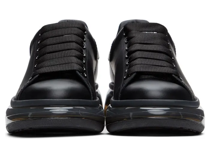 Alexander McQueen Black Clear Sole Oversized Sneakers (611698 WHX98) (2)