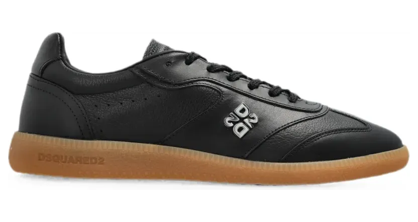 DSQUARED2 Leren sneakers met logoplakkaat – Wit (SNW049701509035)
