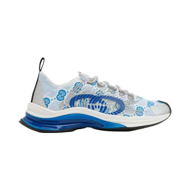 Gucci Monogram Sneakers Blue White (680900 USN10 8485)