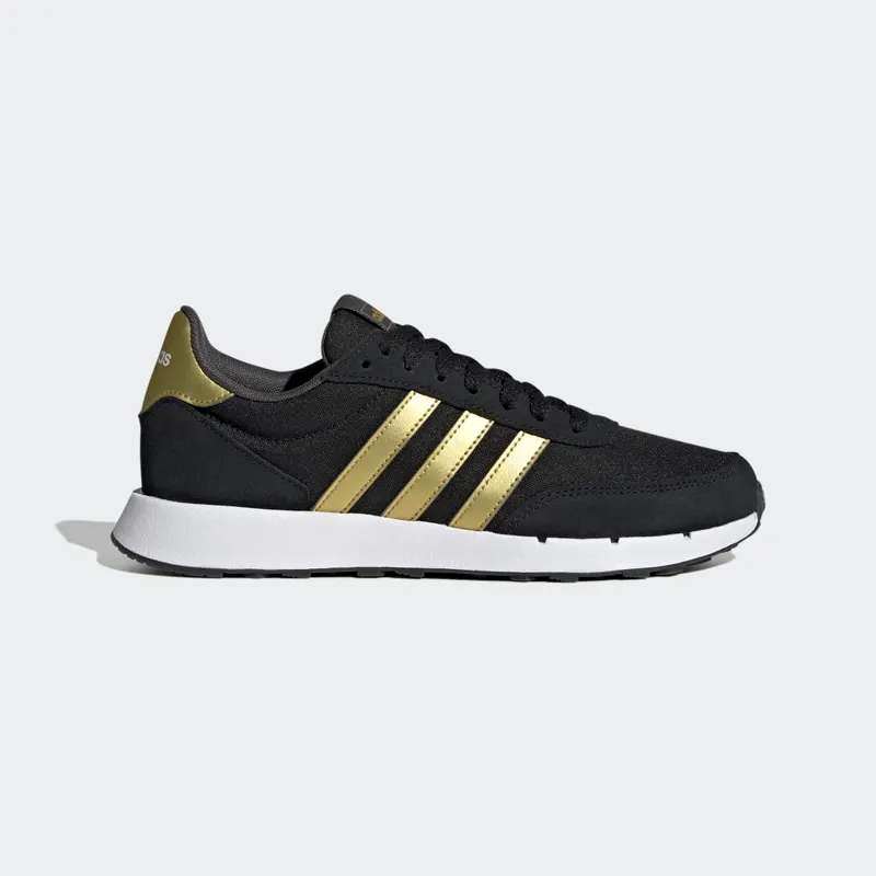 Adidas Run 60s 2.0 Core Black / Gold Metallic / Grey Six (GX1714)