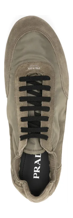 Prada Collapse Re-Nylon and Suede Elasticized “Green” (2EG479 F G001 D7C F0393) (4)