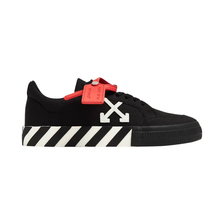 OFF-WHITE Vulcanized Low Canvas White Black (OWIA272C99FAB0051001)