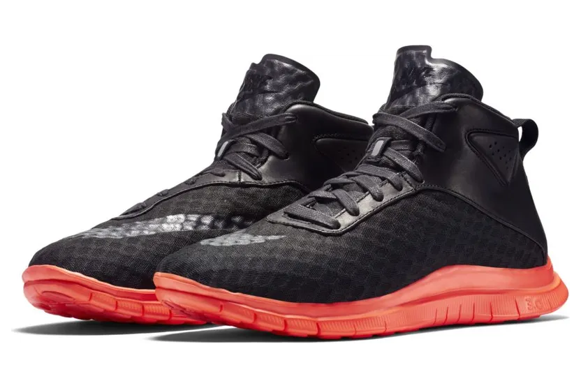 Nike Free Hypervenom Mid Black Hot Lava (705496-003)